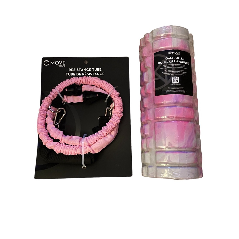 Brand New factory seal foam roller and packaged resistance tube